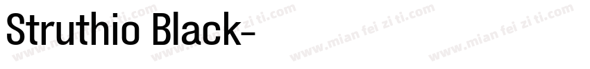 Struthio Black字体转换